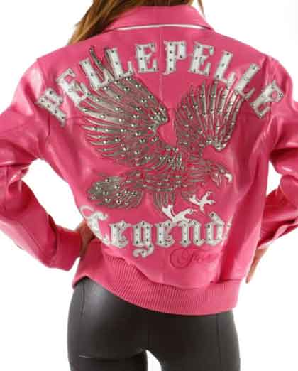 Pelle Pelle Pink Leather World Famous Legends Leather Jacket - Image 2