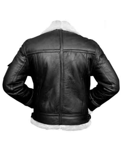 Mens B3 Black And White Bomber Jacket - Image 2