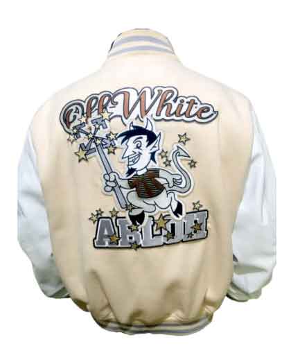AC Millan Football Club Wool & Leather Varsity Jacket - Image 2