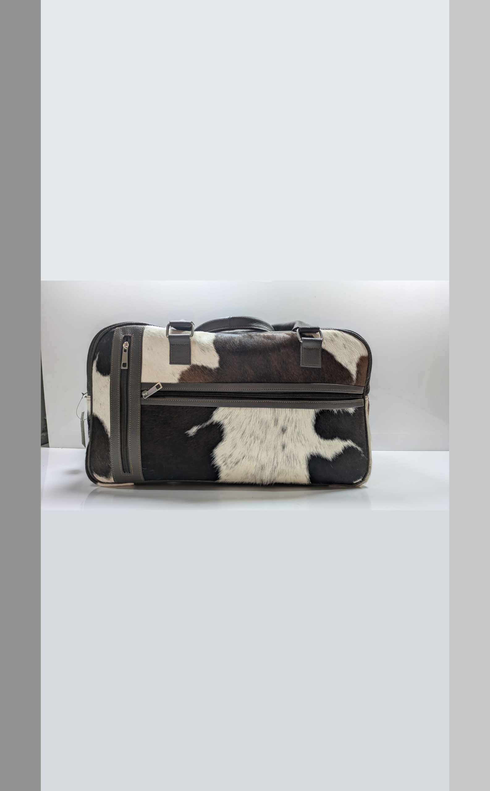 Genuine Cowhide Leather Handbag / Briefcase – Premium Fur Finish Design - Image 2
